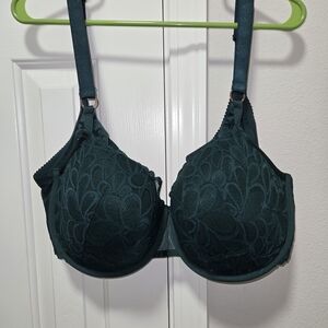 Savage X Fenty Deep Green Lace Bra
